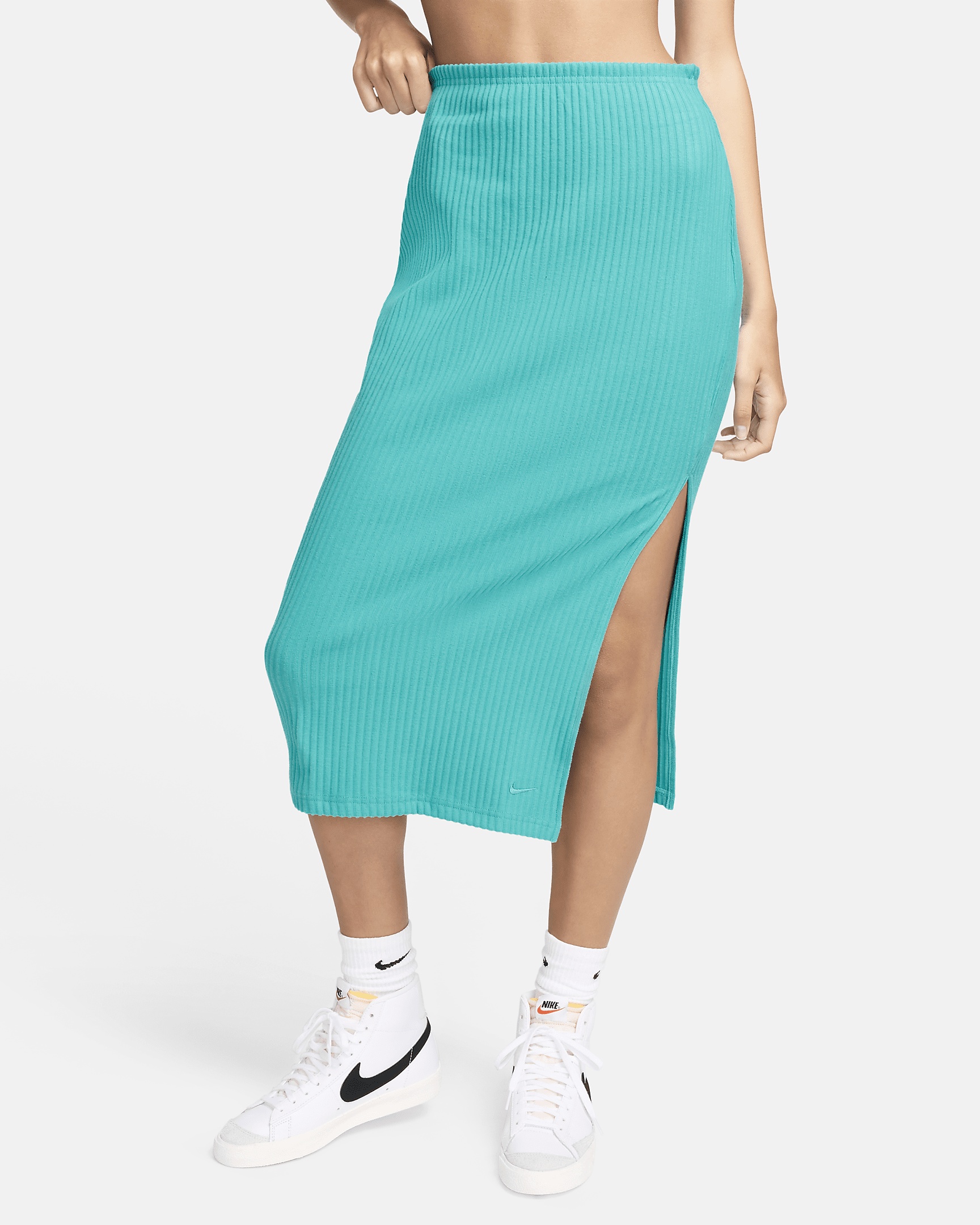 ★NIKE★W NSW CHILL KNIT SLIM RIBBED MIDI ワンピース★関税込 Nike Women's Nike Sportswear Chill Knit Slim Ribbed Midi