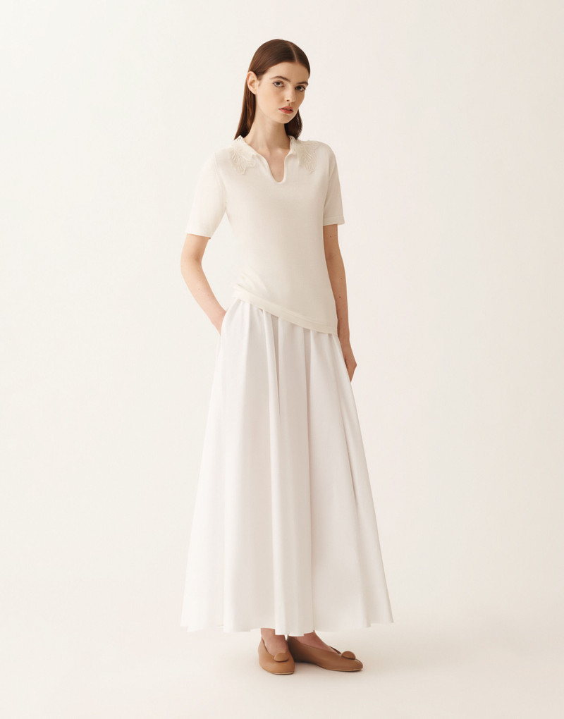 Silk and cotton polo 3