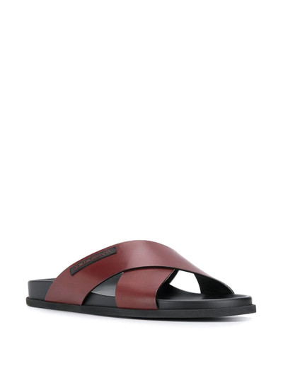 Dolce & Gabbana crossover strap sandals outlook