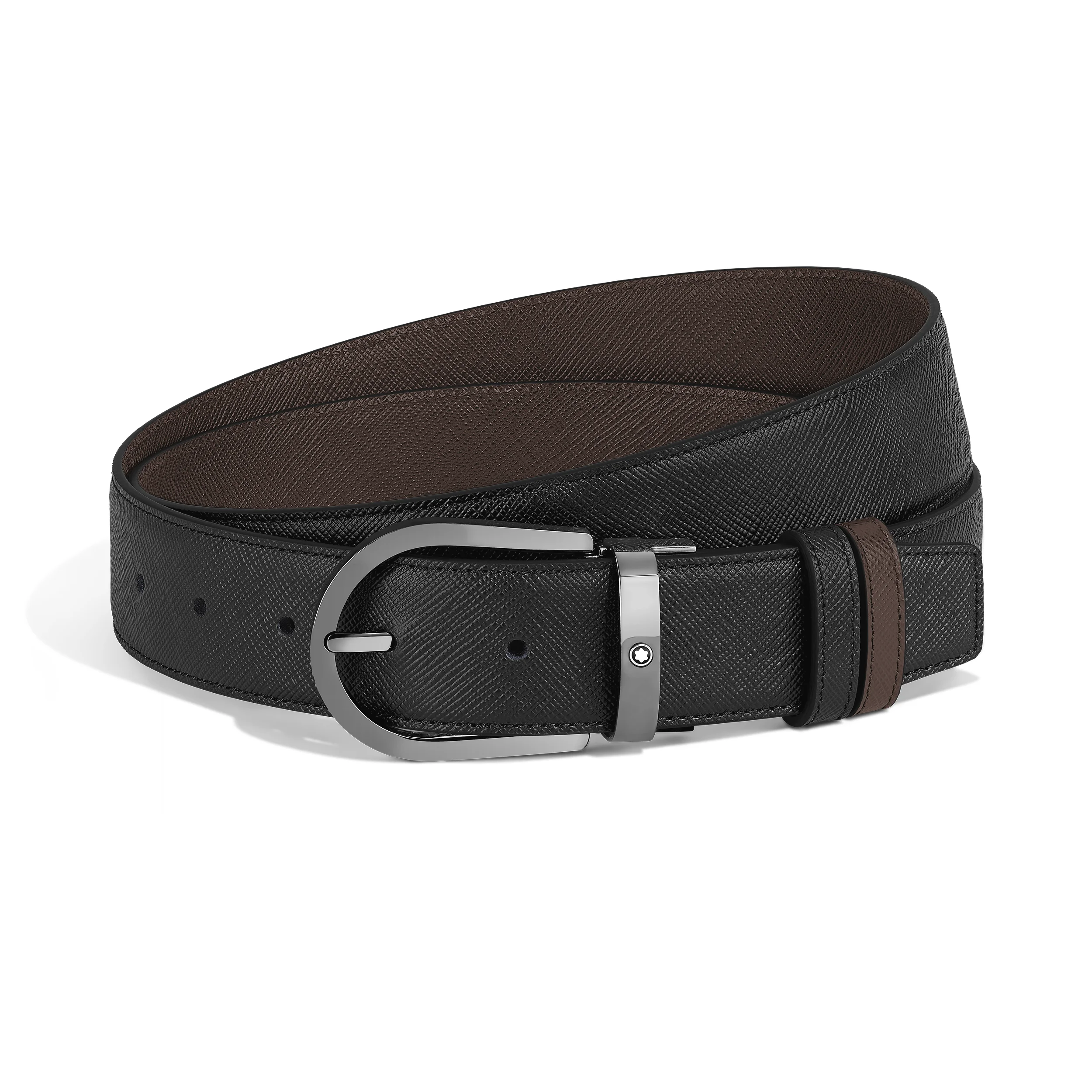 HORSESHOE 35 MM REVERSIBLE BELT IN SARTORIAL LEATHER - 1