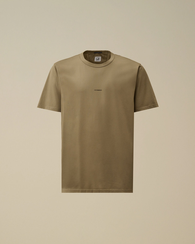 Mercerized 70/2 Jersey Gasato Short Sleeve Logo T-Shirt 1