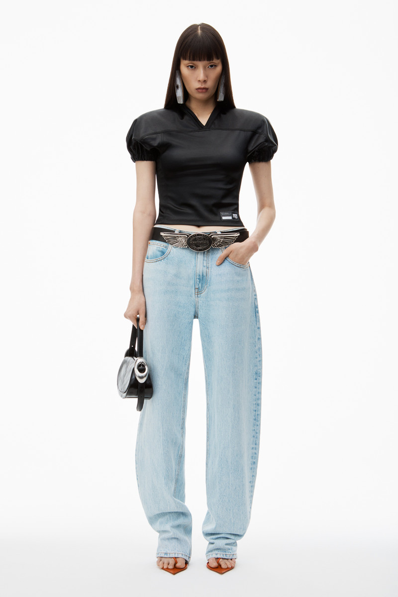 Alexander Wang Zipped Back Slit Wide-Leg Jeans outlook