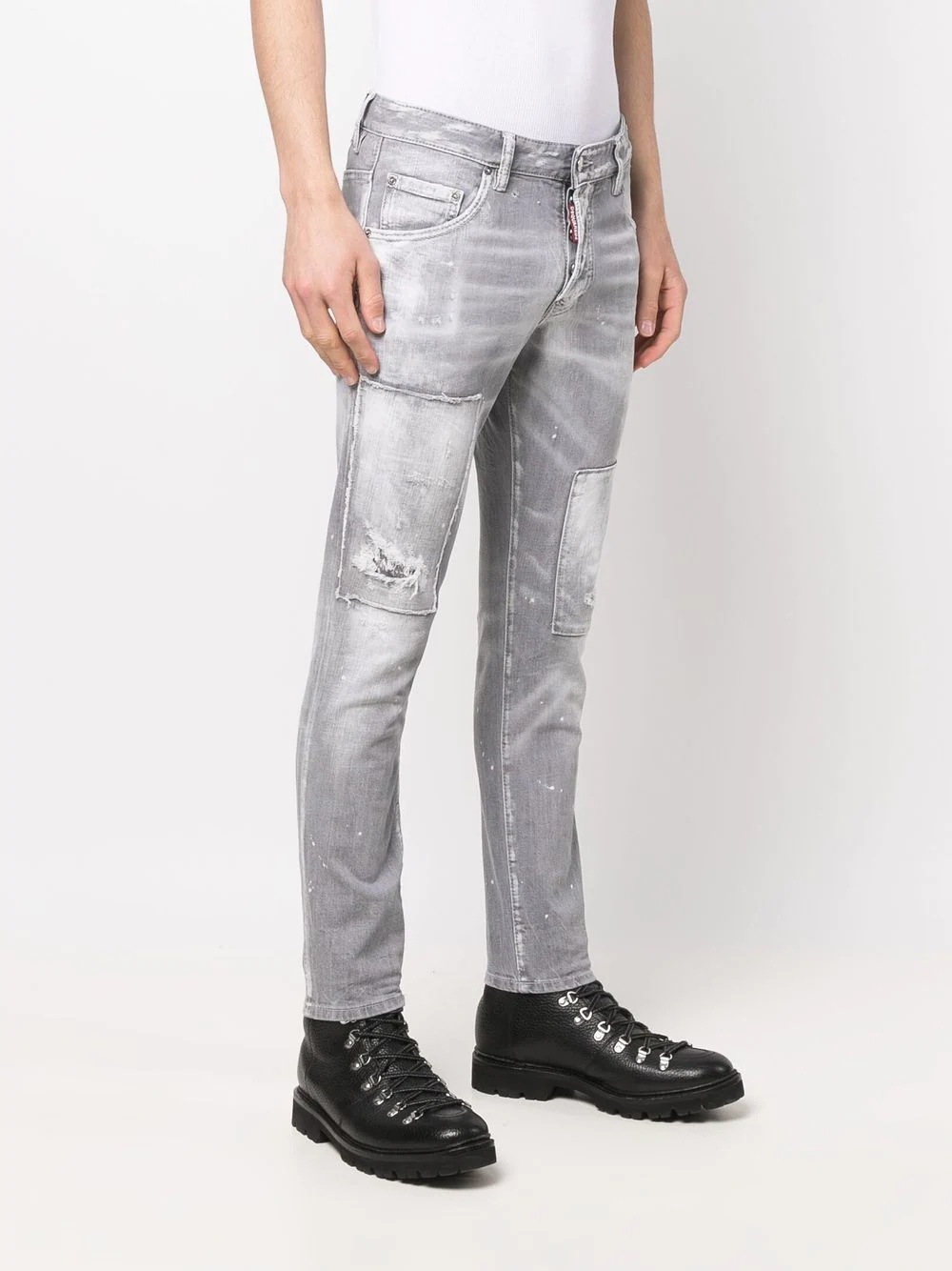 distressed skinny jeans - 3