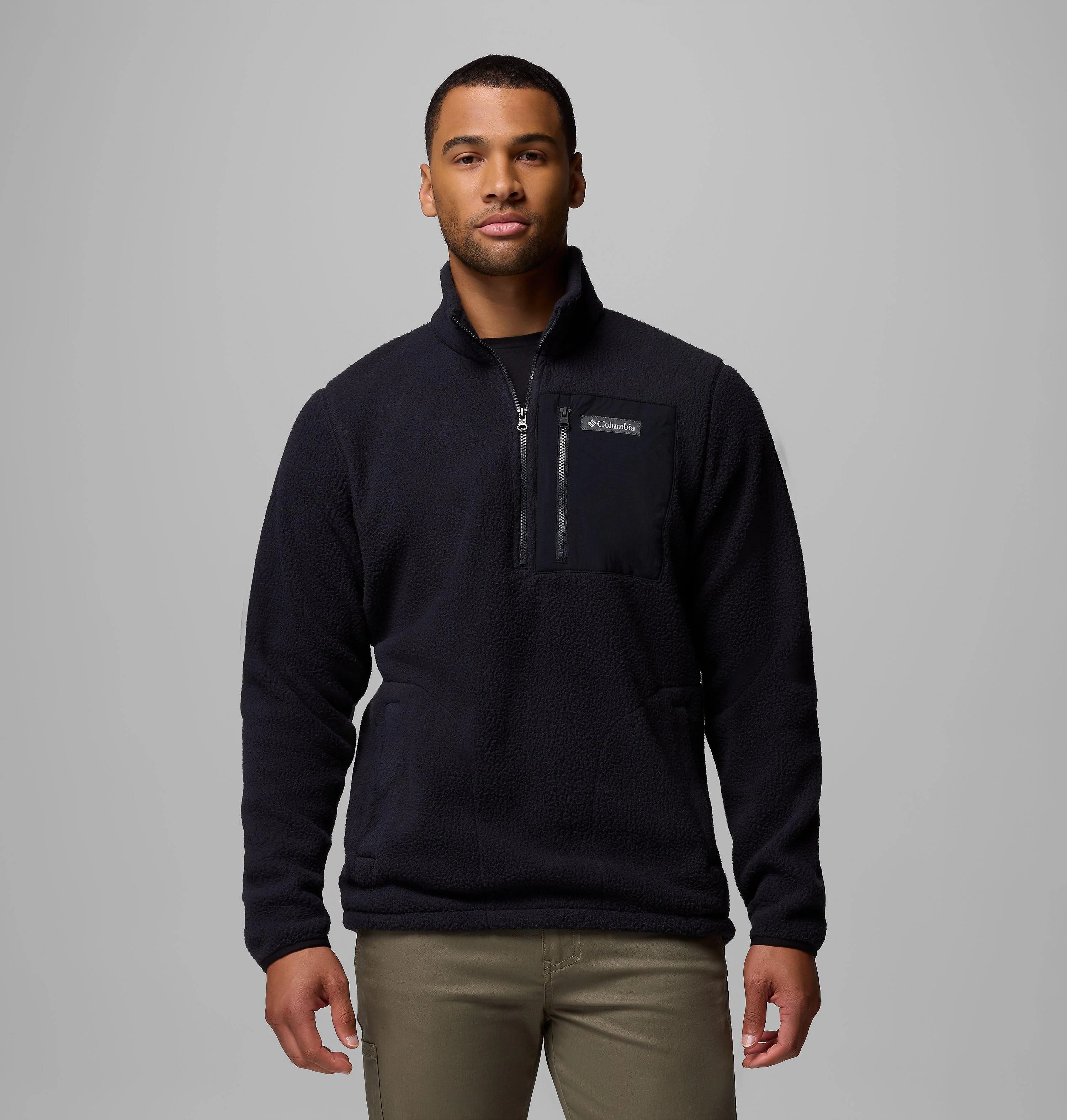 Men's Jasper Ridge Pebbled Half Zip Fleece - 1