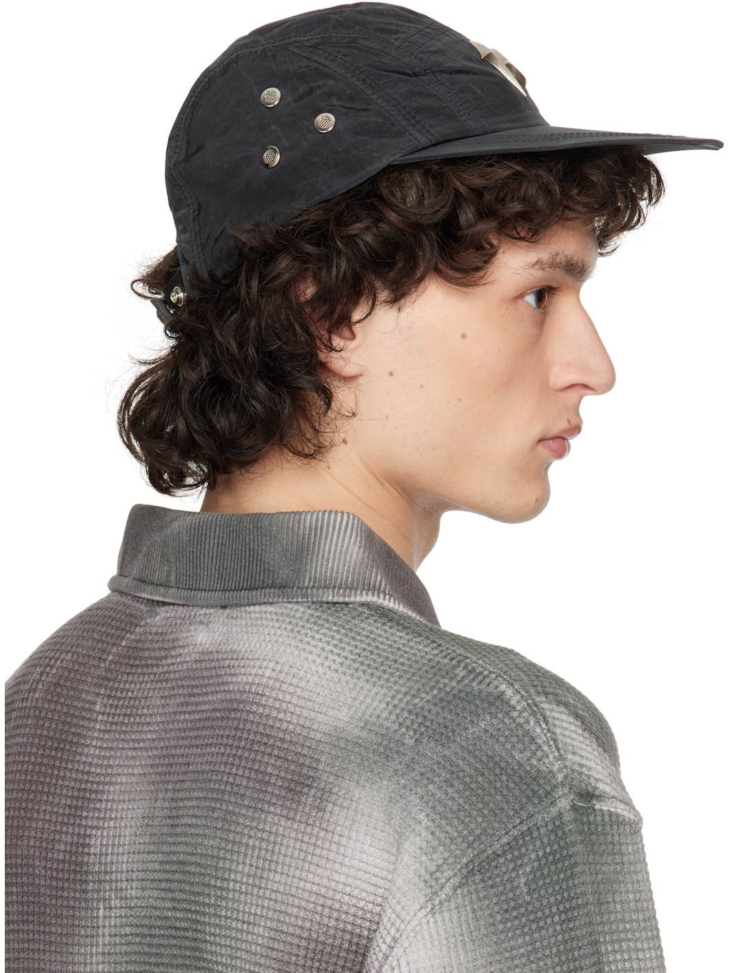 Black Scarred Bio Army Cap - 3