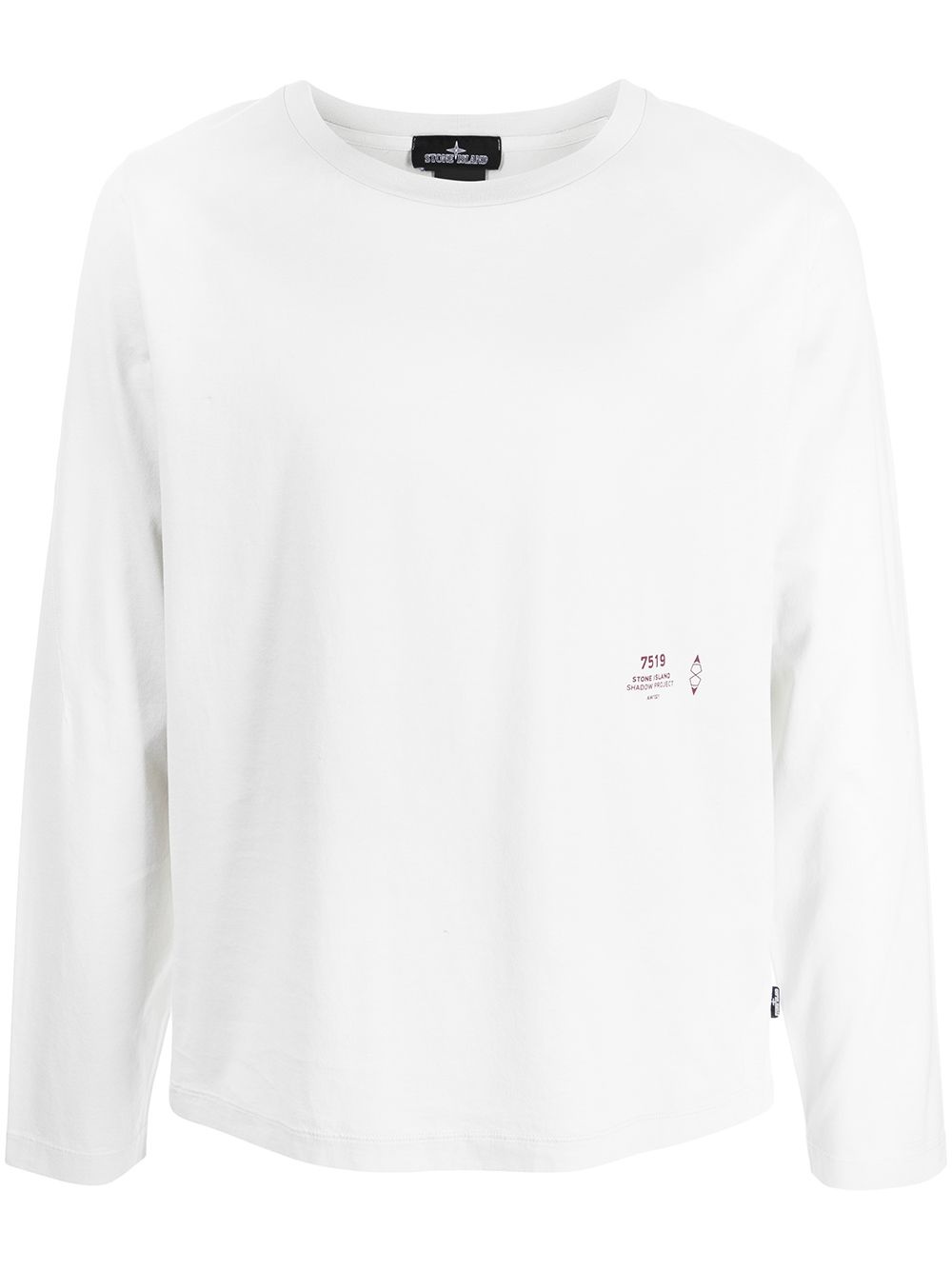 logo-print long-sleeved T-shirt - 1