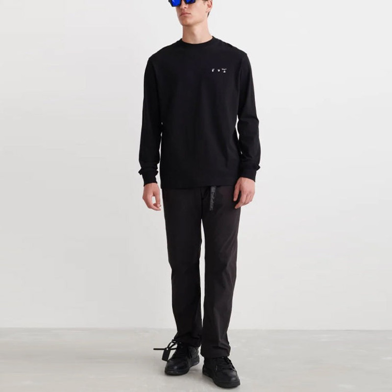 Off-White 남성 오프 화이트 SS22 카바지오 회화 둥근 목 까만 OMAB064C99JER0051001 outlook