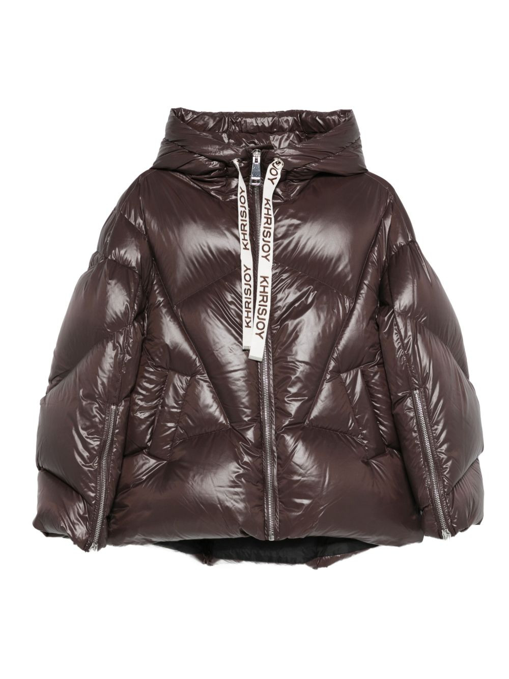 quilted hooded jacket - 1