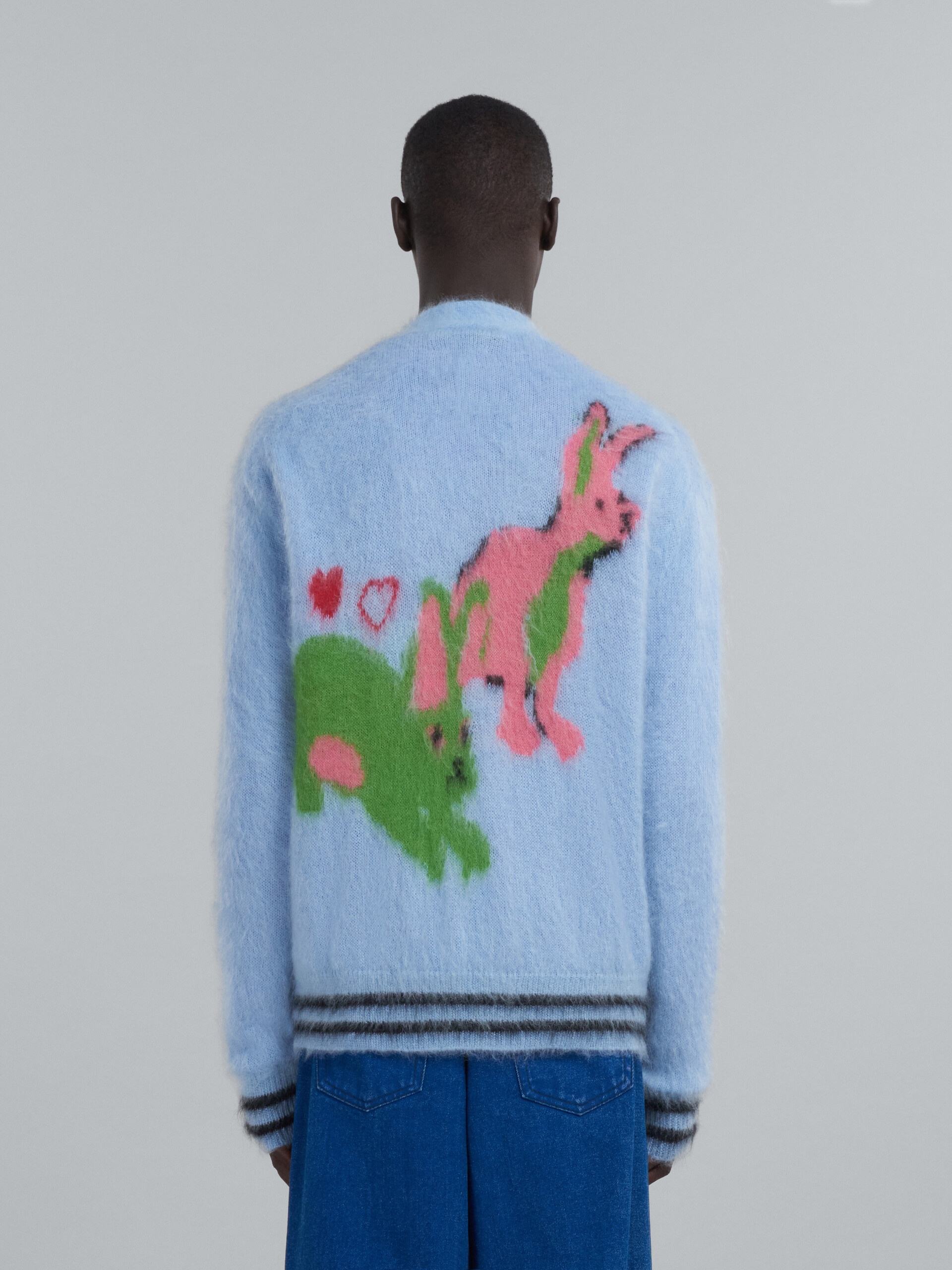 CARDIGAN WITH MULTICOLOUR INLAY - 3