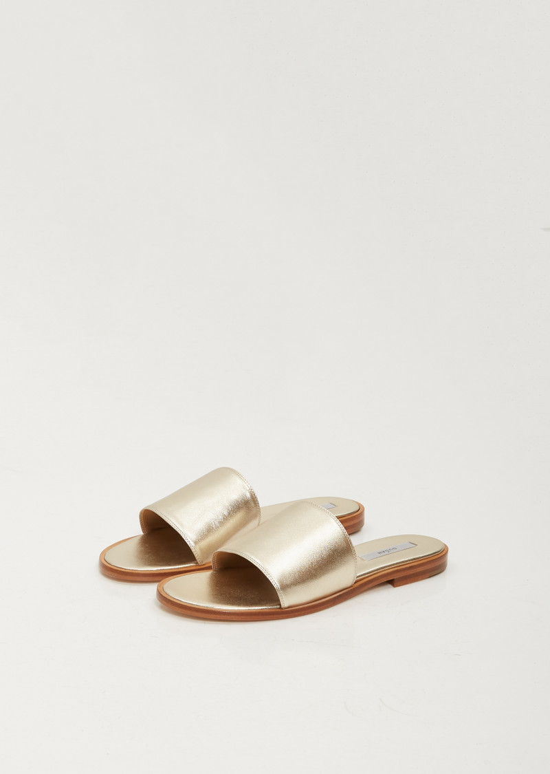 DUŠAN Positano Slide Sandal — Oro outlook