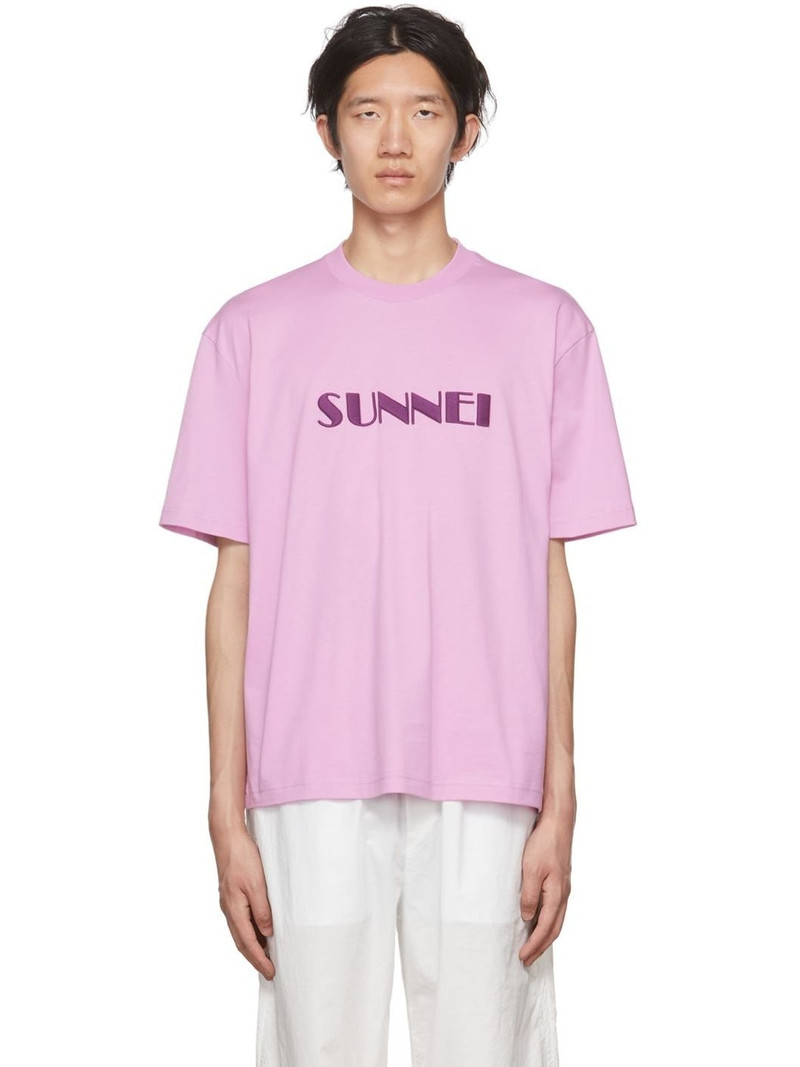 embroidered 로고 면 T 셔츠 1