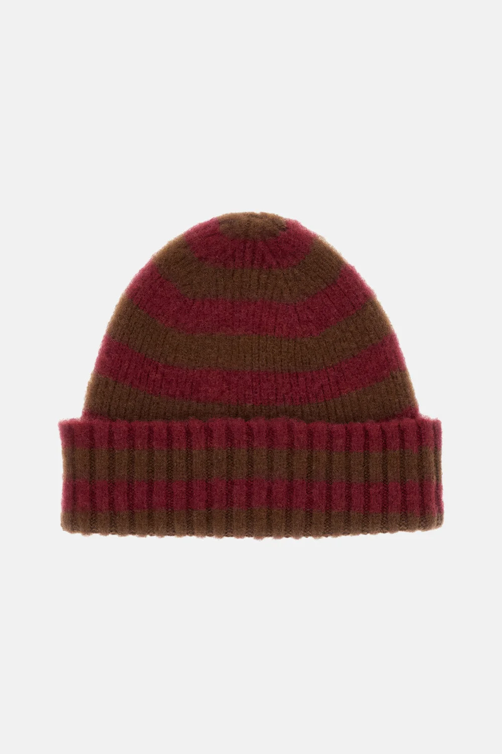 KNIT CAP WITH RIB KNIT - 1