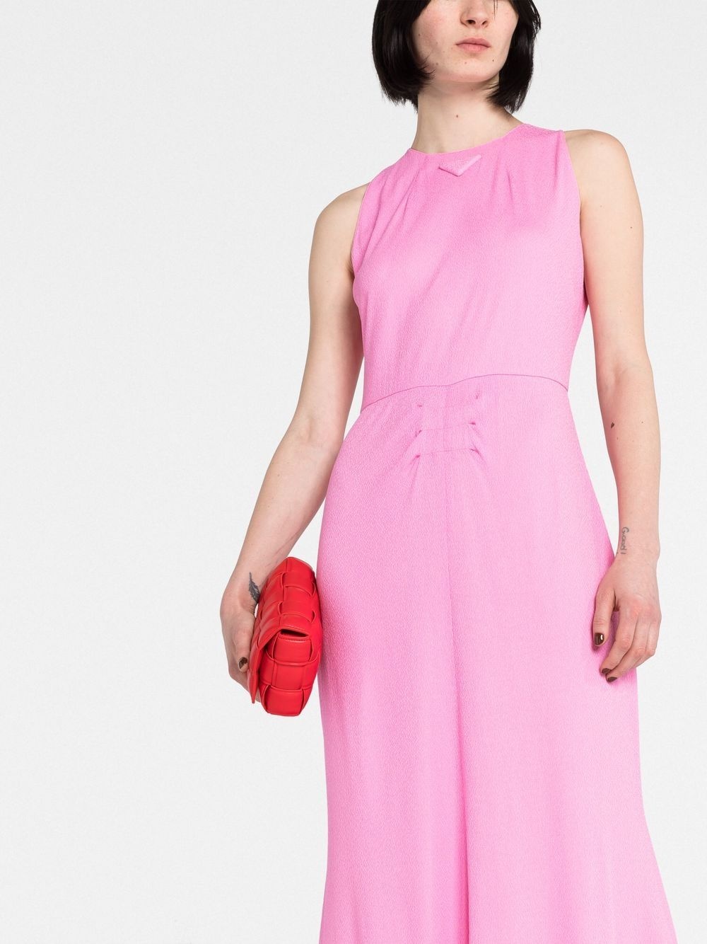 triangle logo maxi dress - 5