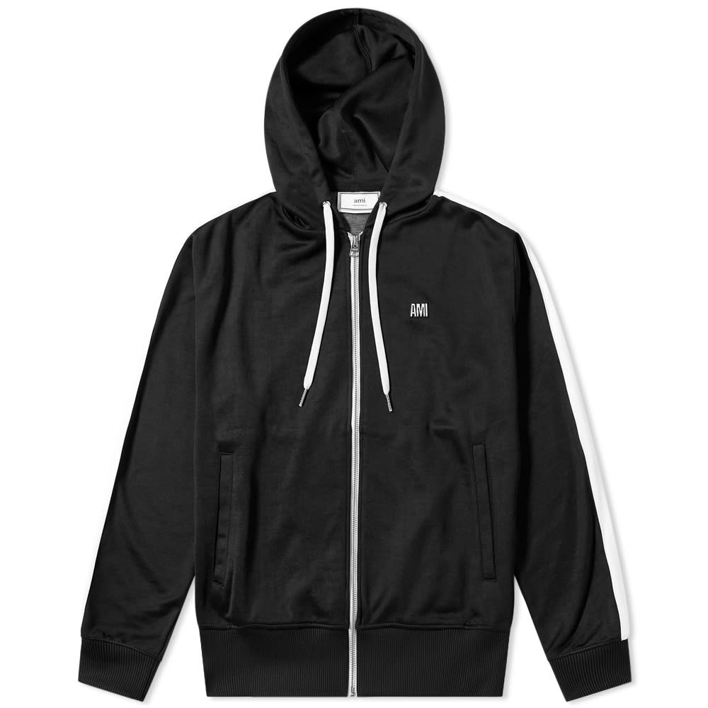 AMI Hooded Zip Up Track Top - 1