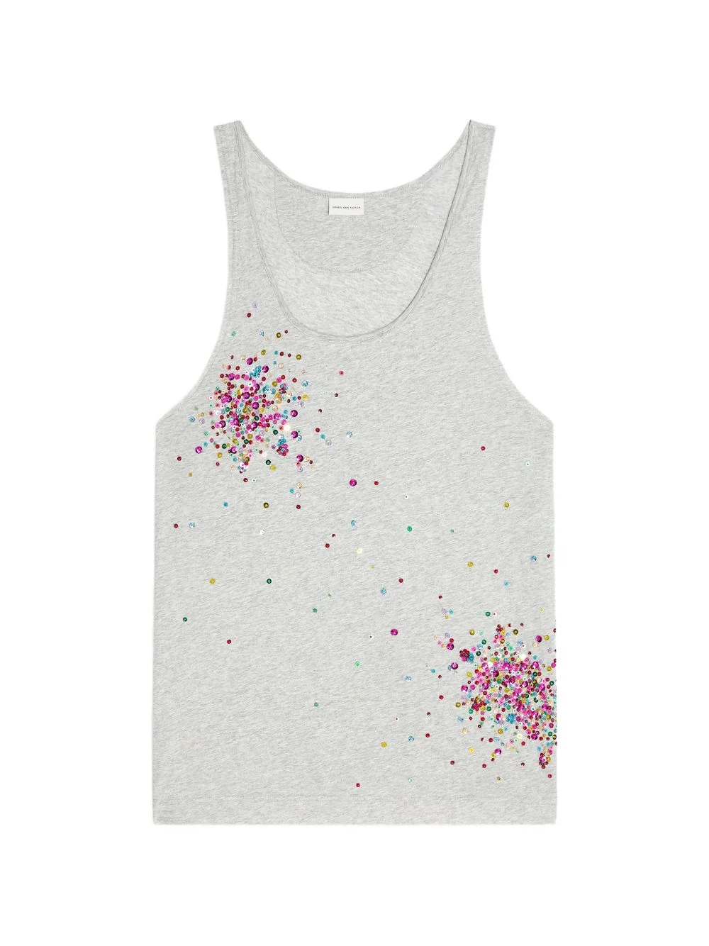 sequin-embellished tank top - 1
