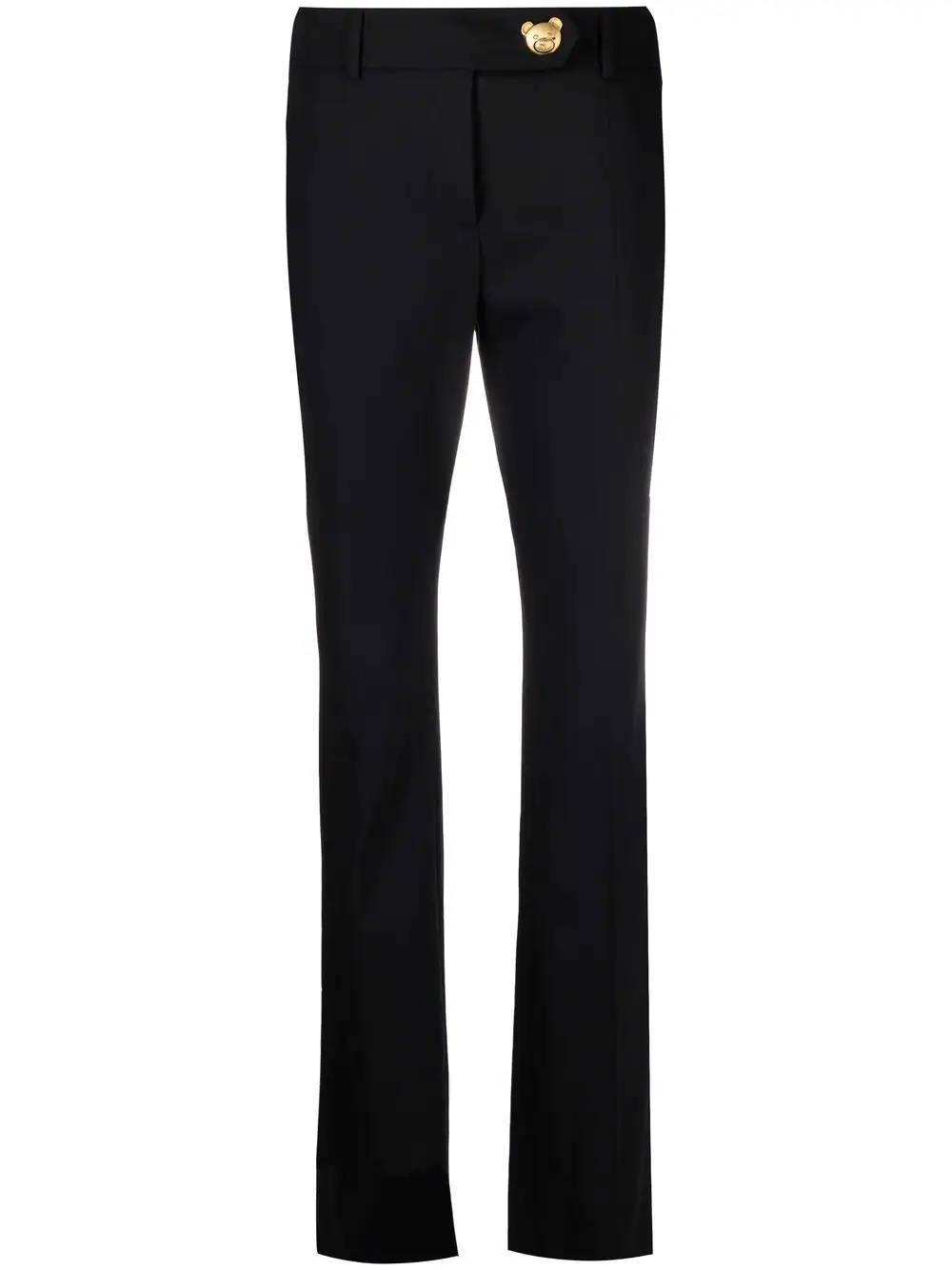 logo-plaque tailored trousers - 1