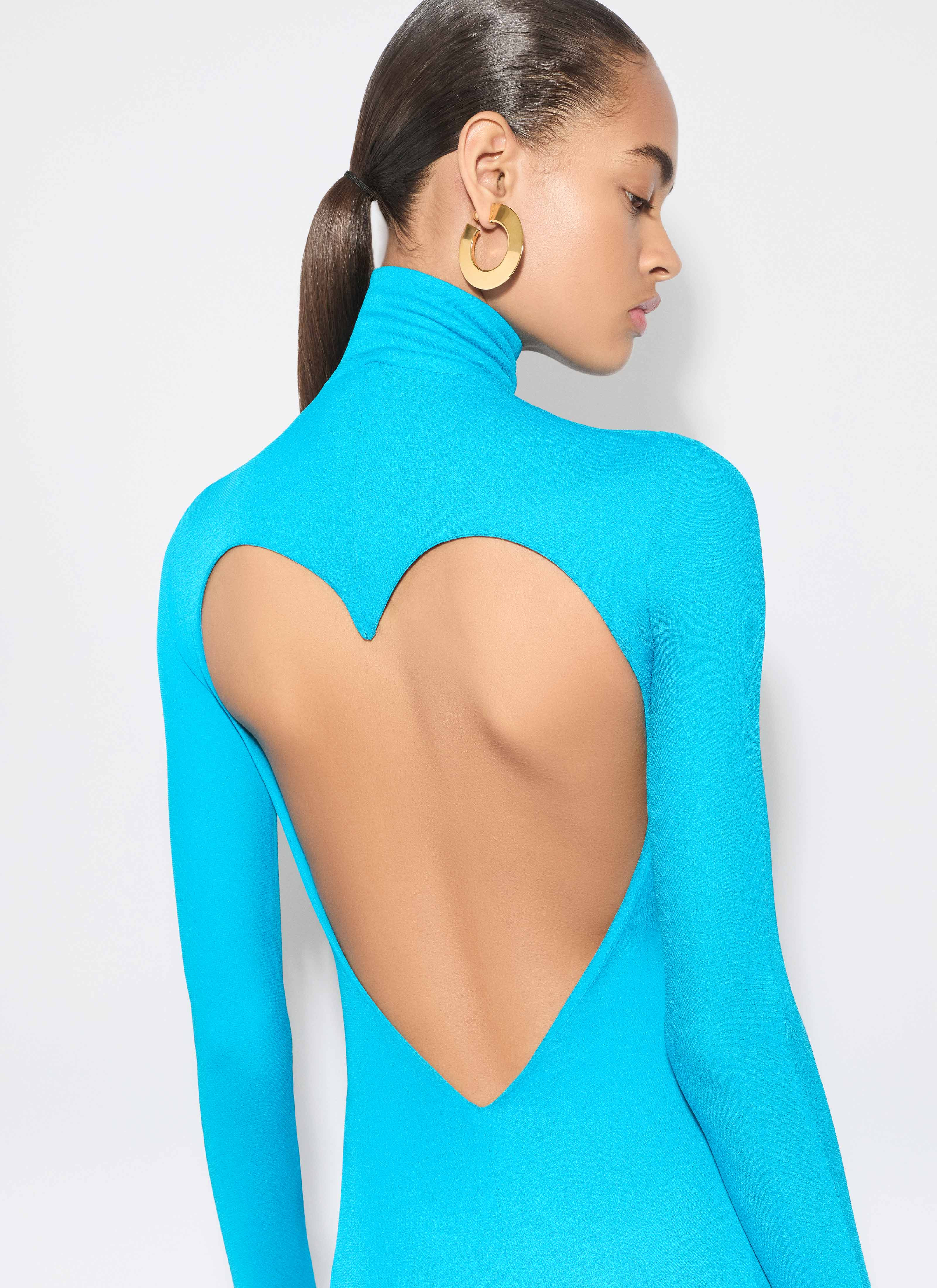 FLUID JERSEY HEART DRESS - 6