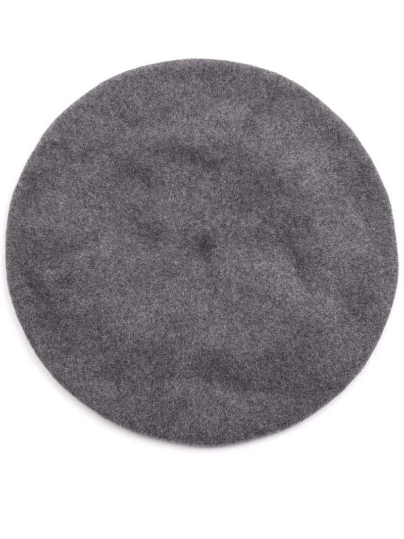 four stitch-logo virgin wool beret 1