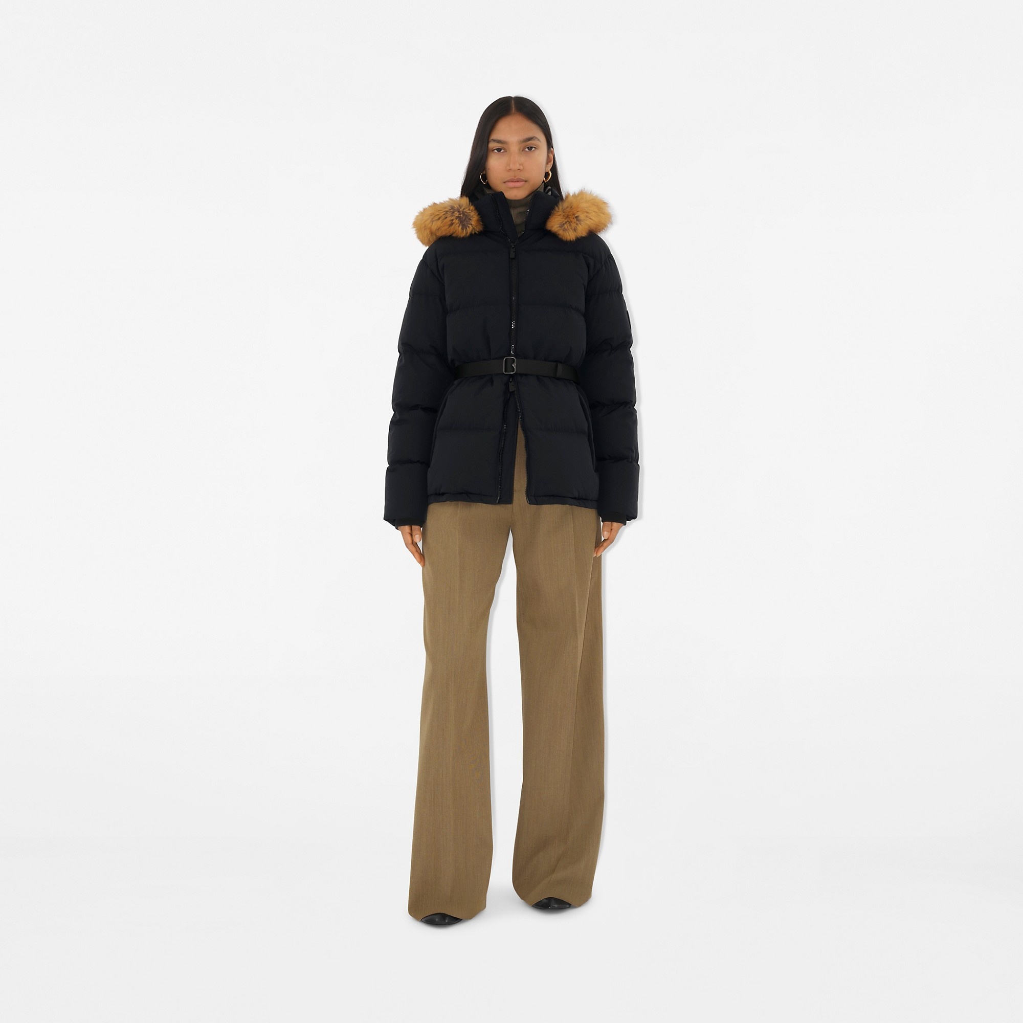 Short Nylon Puffer Coat - 2