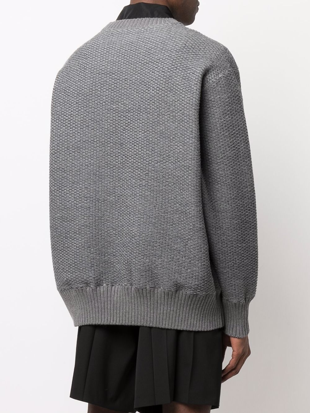 ribbed crew-neck jumper - 4