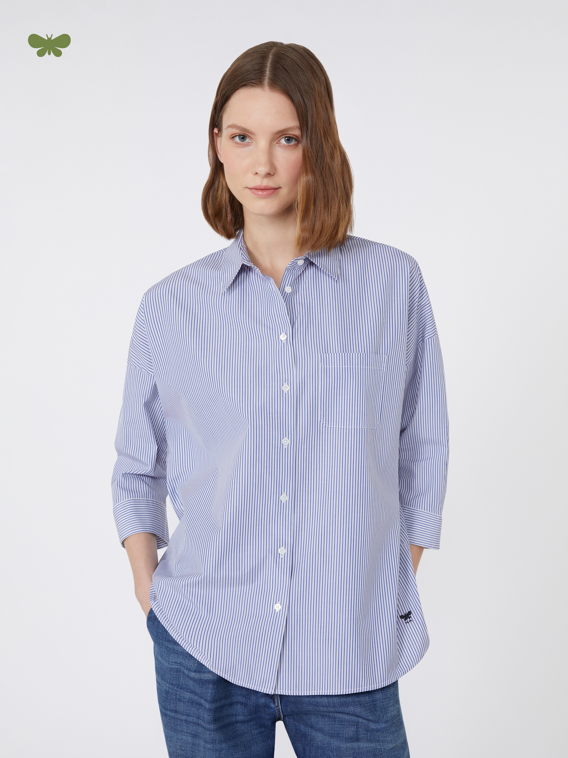 GIRALDA Flared poplin shirt - 5