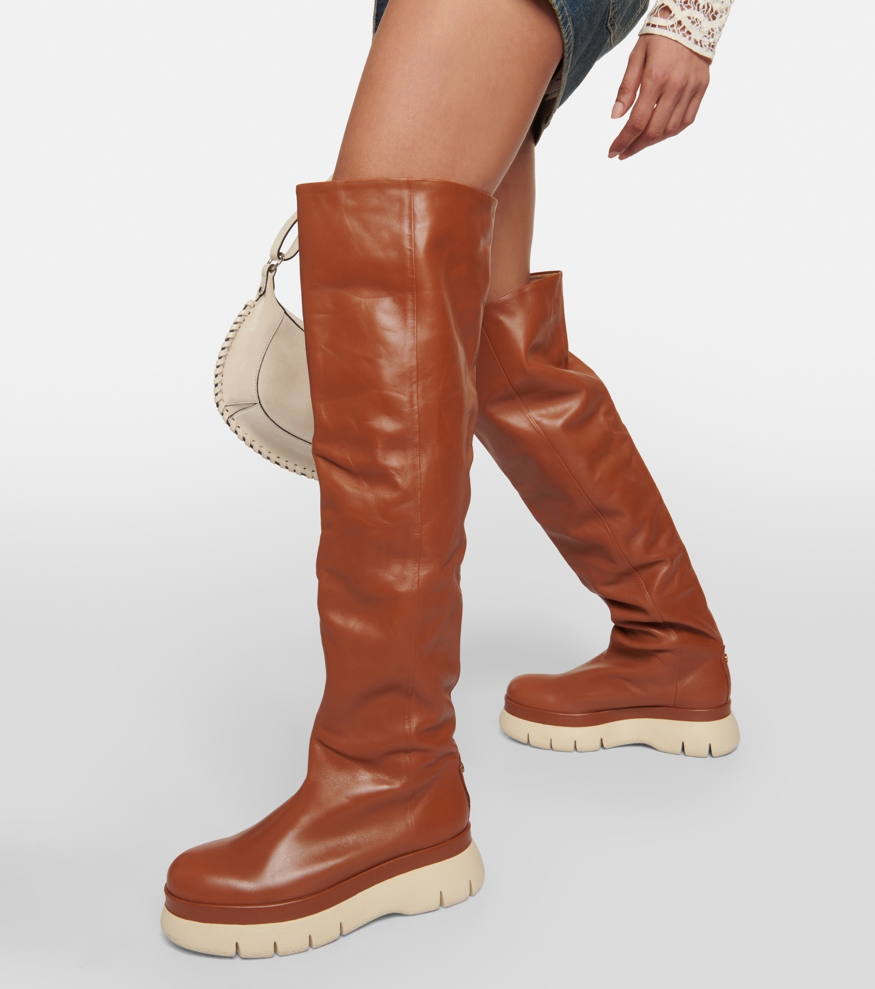 Malyx leather over-the-knee boots - 4
