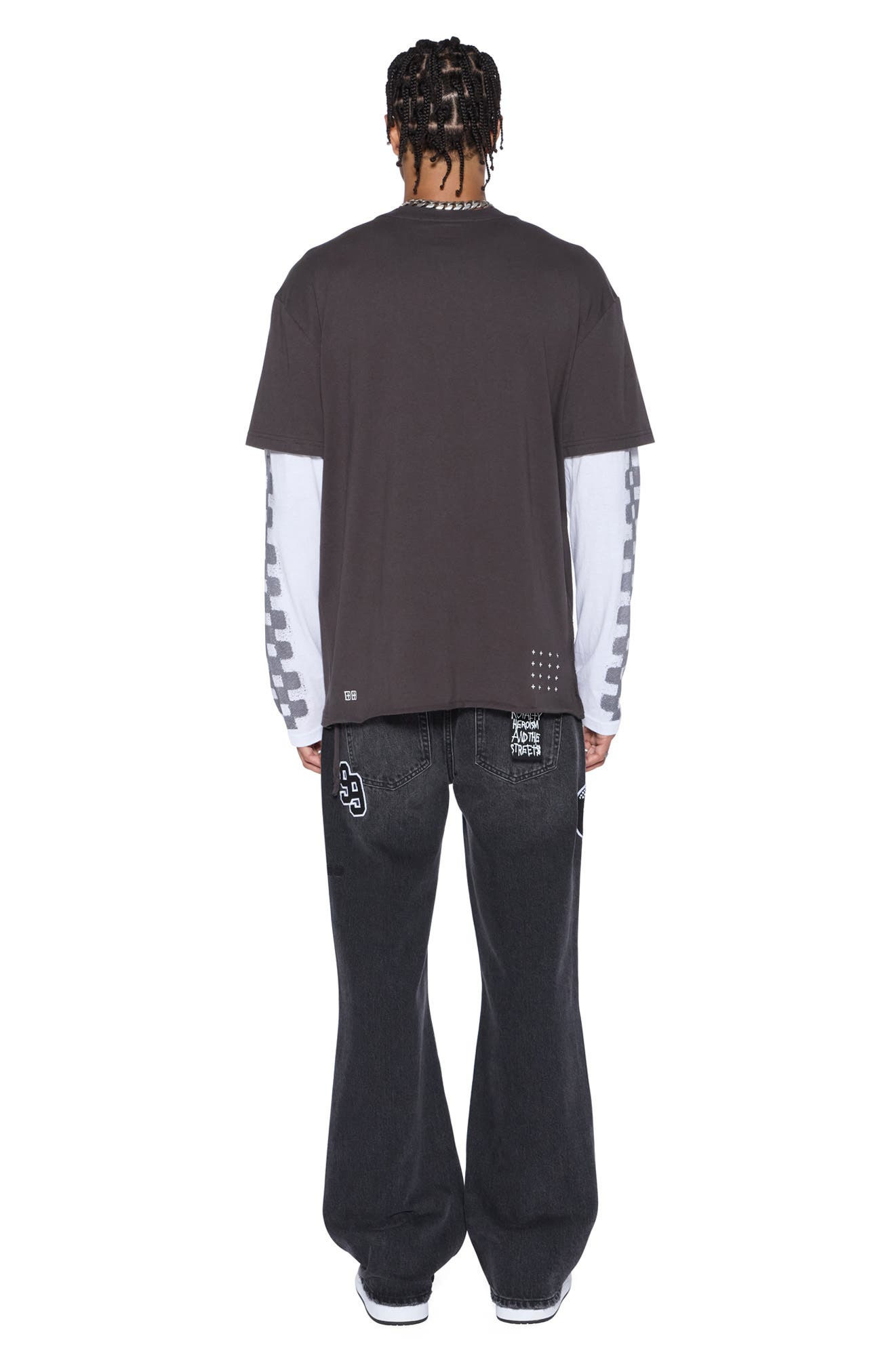 Ksubi Engine Layered Long Sleeve Graphic T-Shirt in Black at Nordstrom - 4