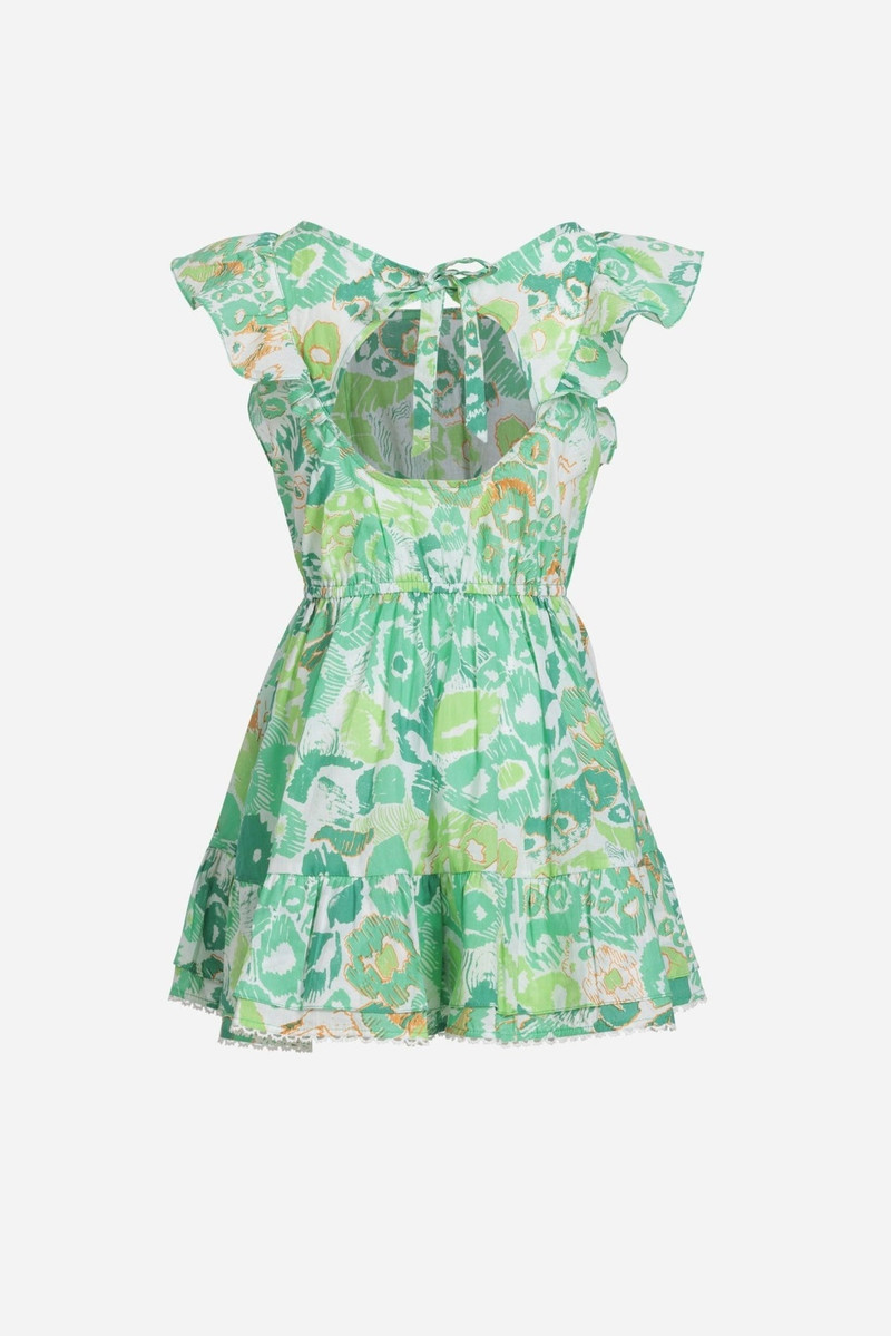 Poupette St Barth Mini Dress Kora for girls - Green Pencilleo outlook