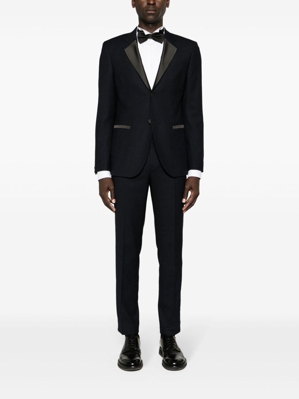 satin-trim tailored trousers - 2