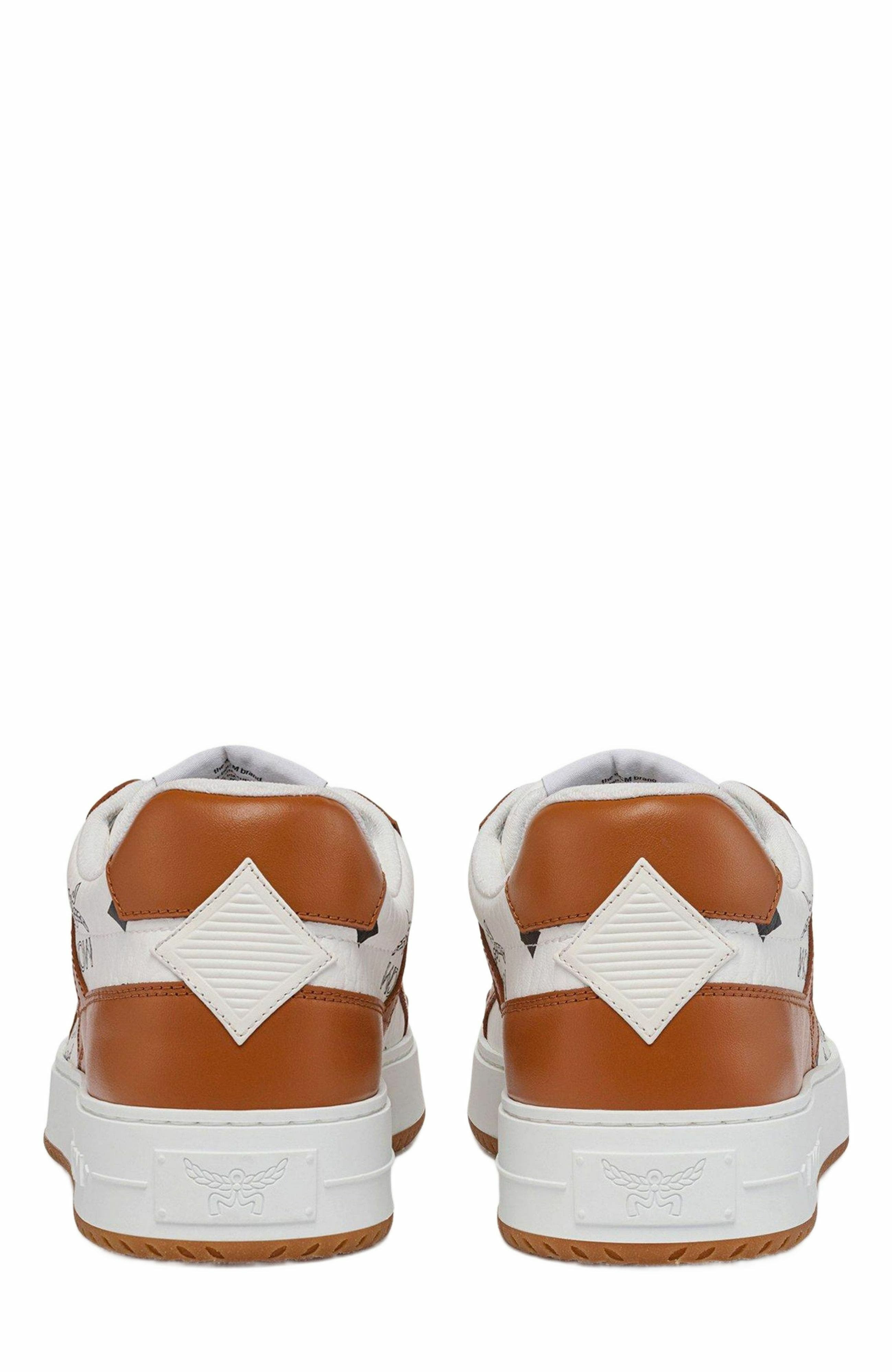 MCM Neo Terrain Lo Sneakers in Visetos in Cognac & Offwhite at Nordstrom - 8