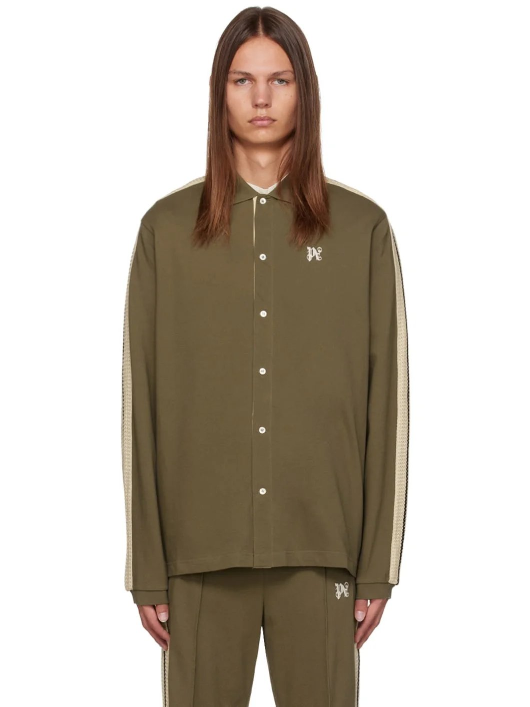 Taupe Monogram Shirt - 1