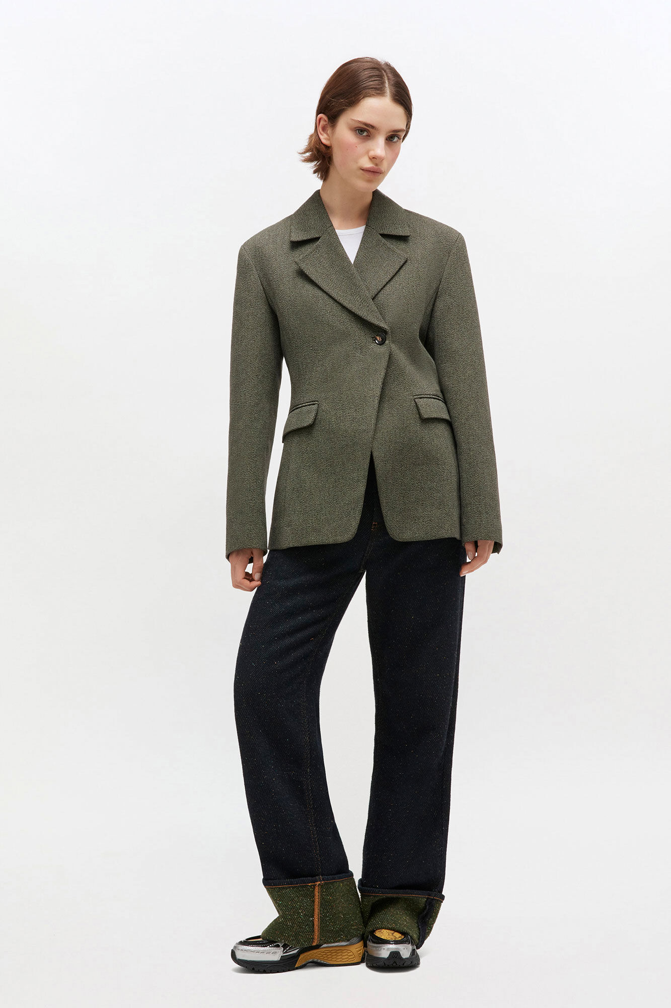 GREEN MOULINE BLAZER - 2