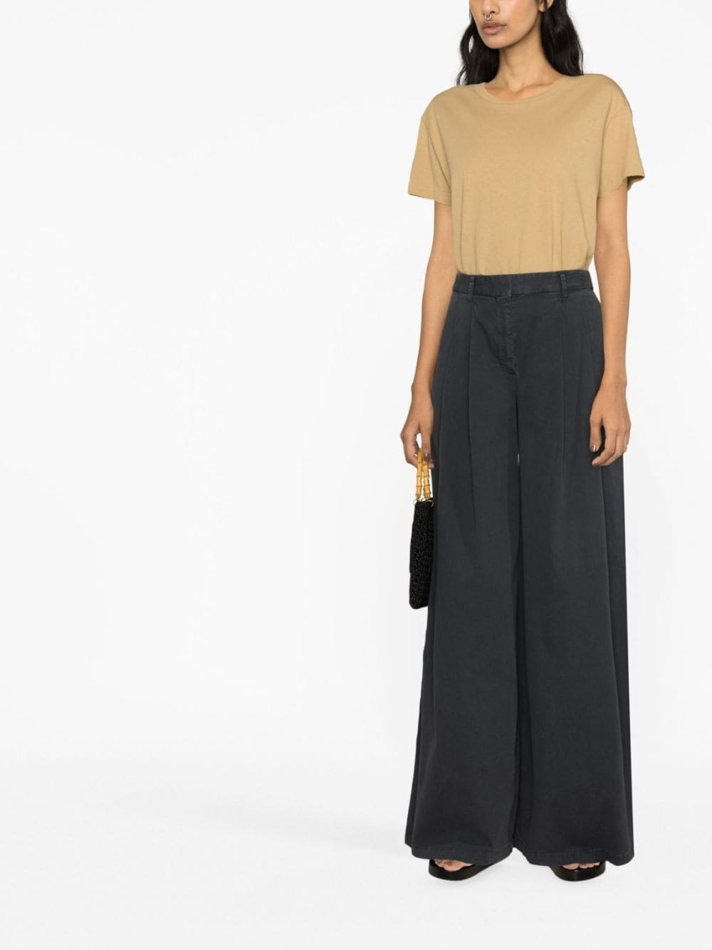 high-waist wide-leg trousers - 2