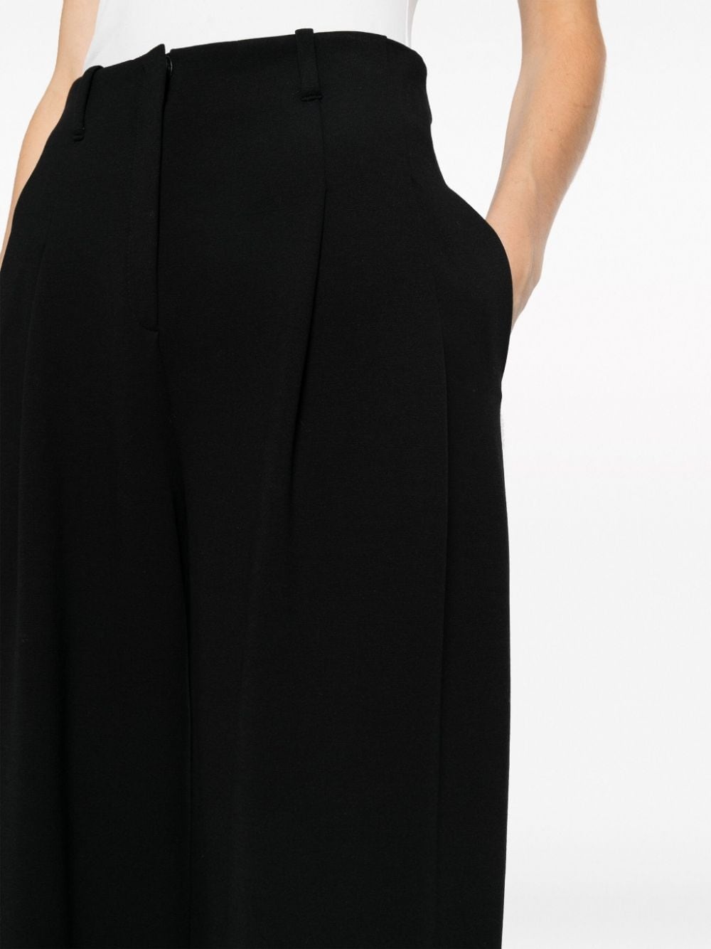 high-waist pleated trousers - 5