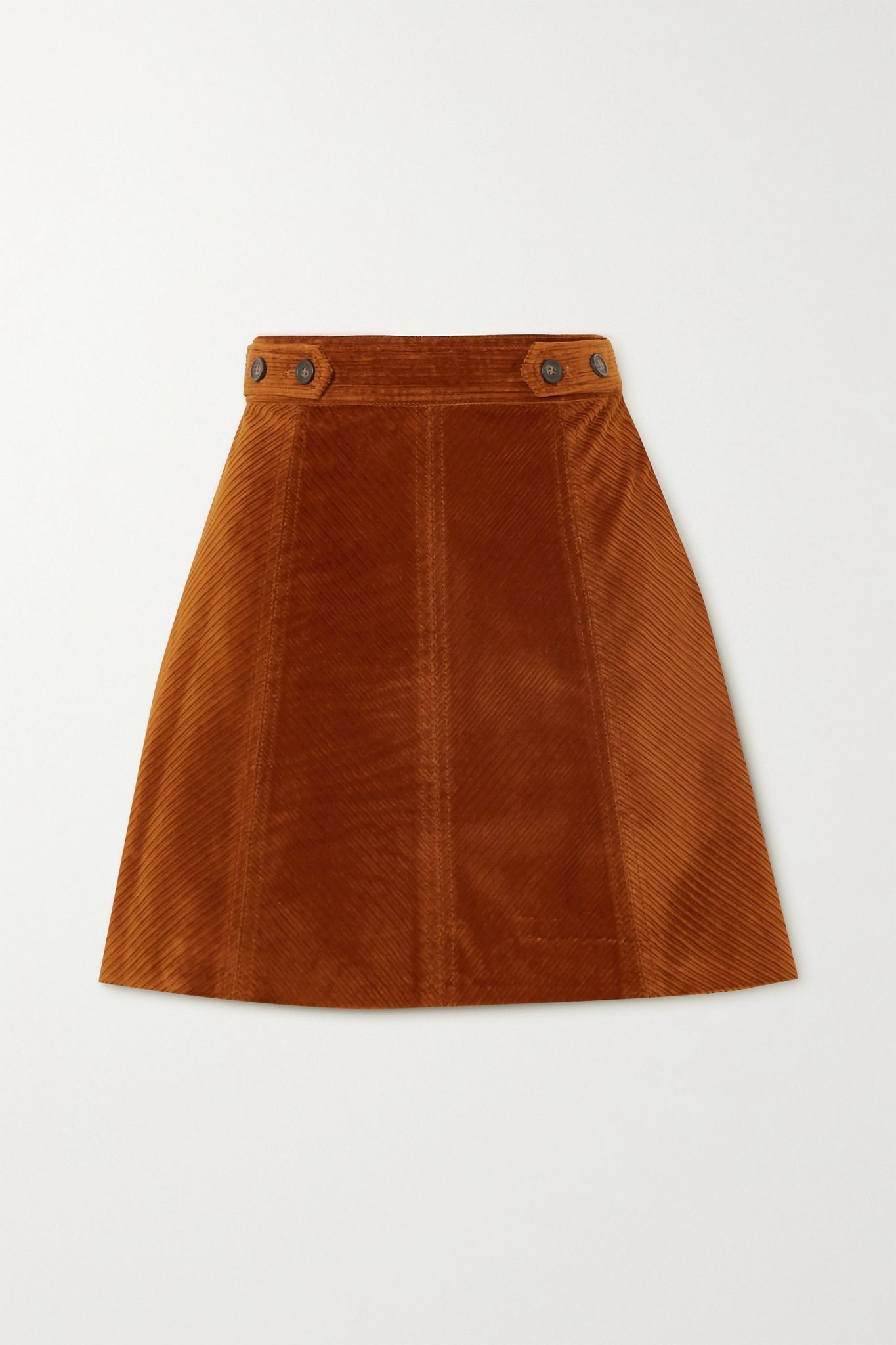 Panpi cotton-blend corduroy mini skirt - 1