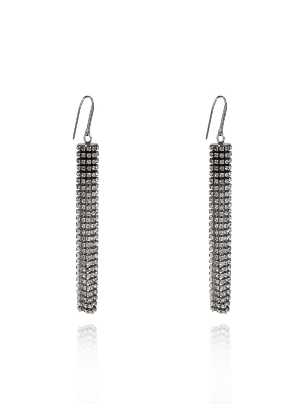 crystal-embellished earrings - 3