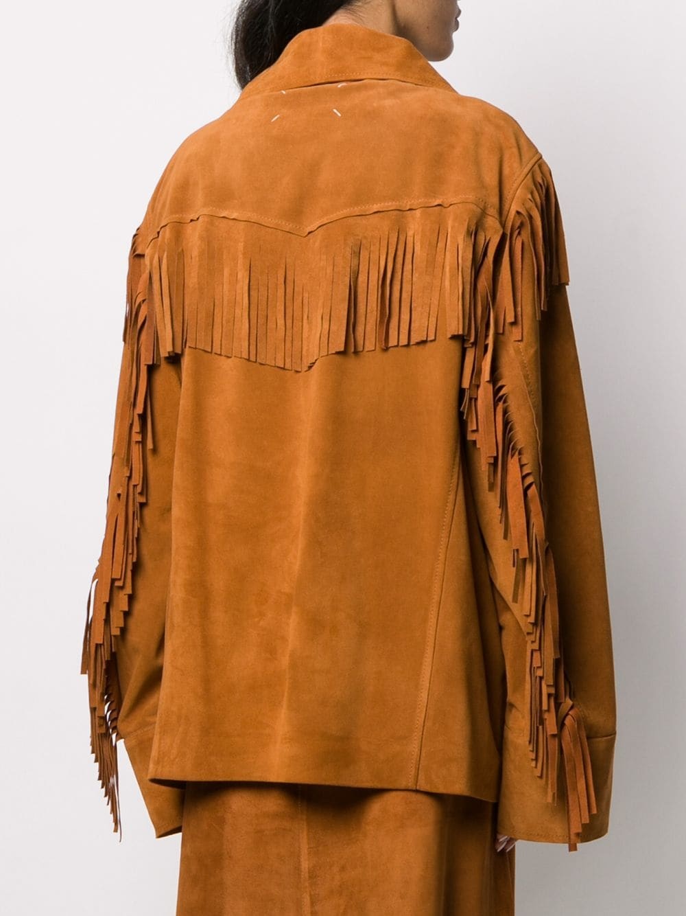 suede fringed jacket - 4