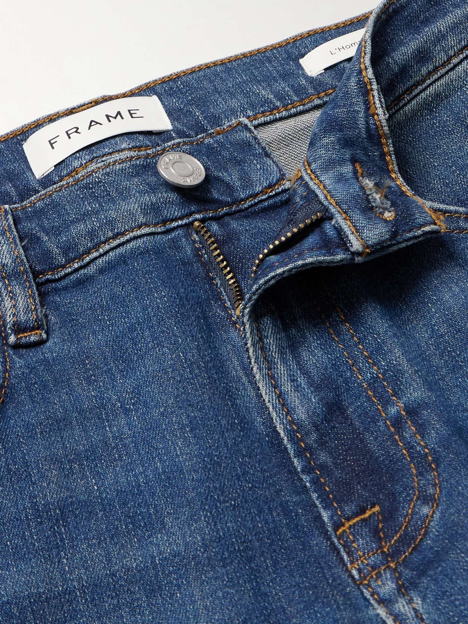 L'Homme Slim-Fit Dry Denim Jeans - 3