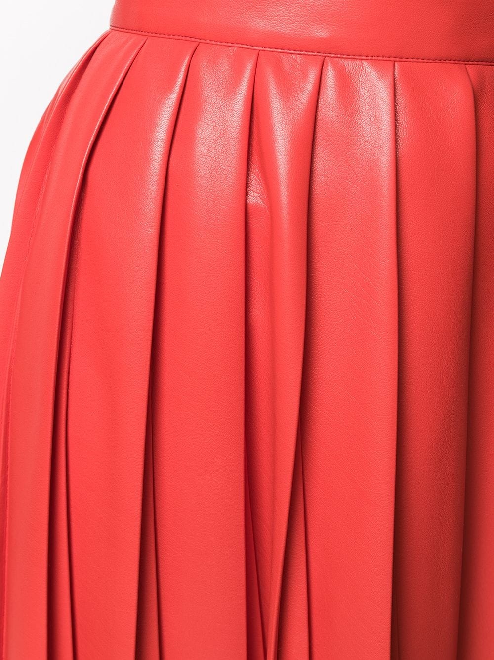 faux-leather pleated skirt - 5