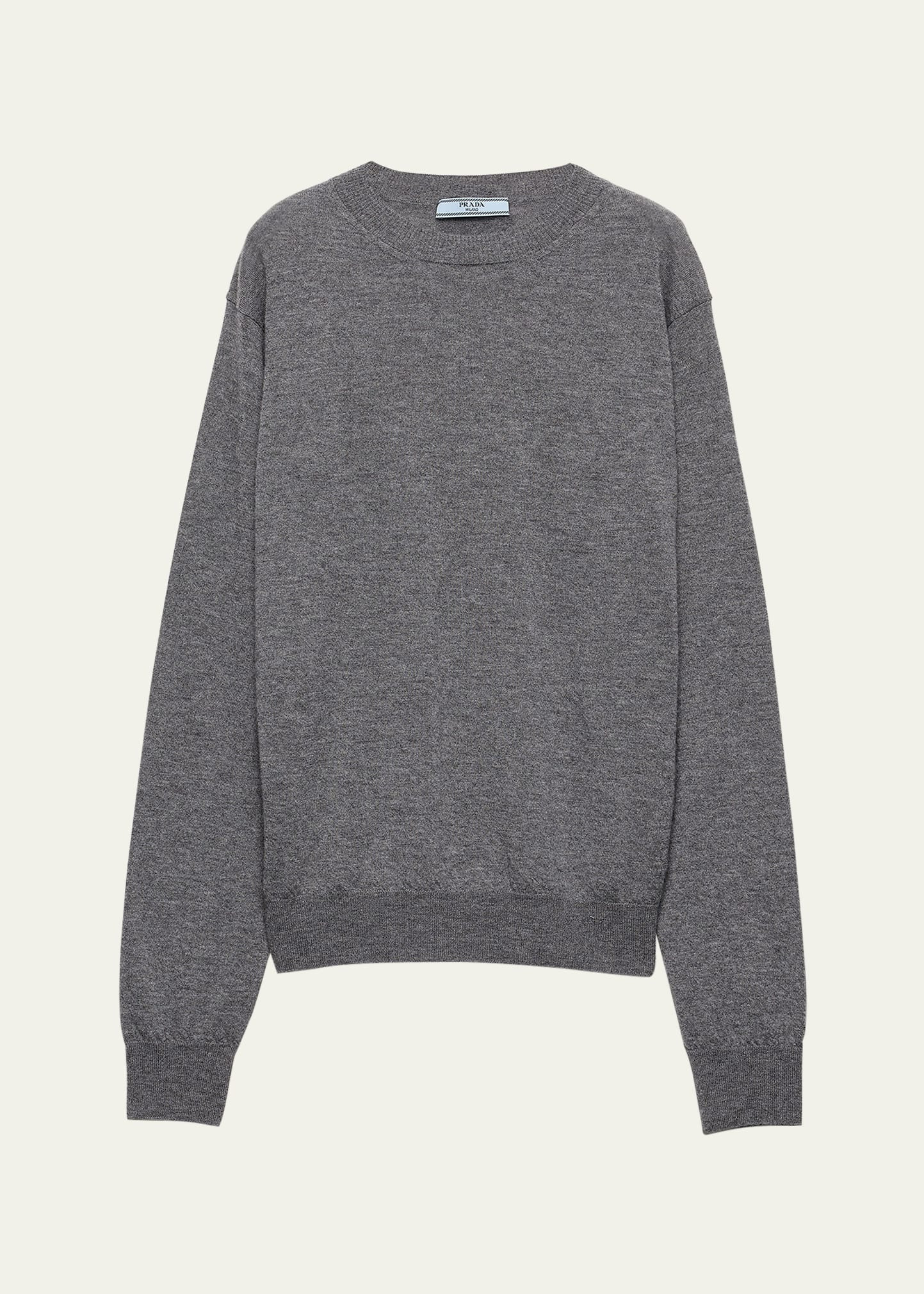 Superfine Cashmere Knit Crewneck Sweater - 1