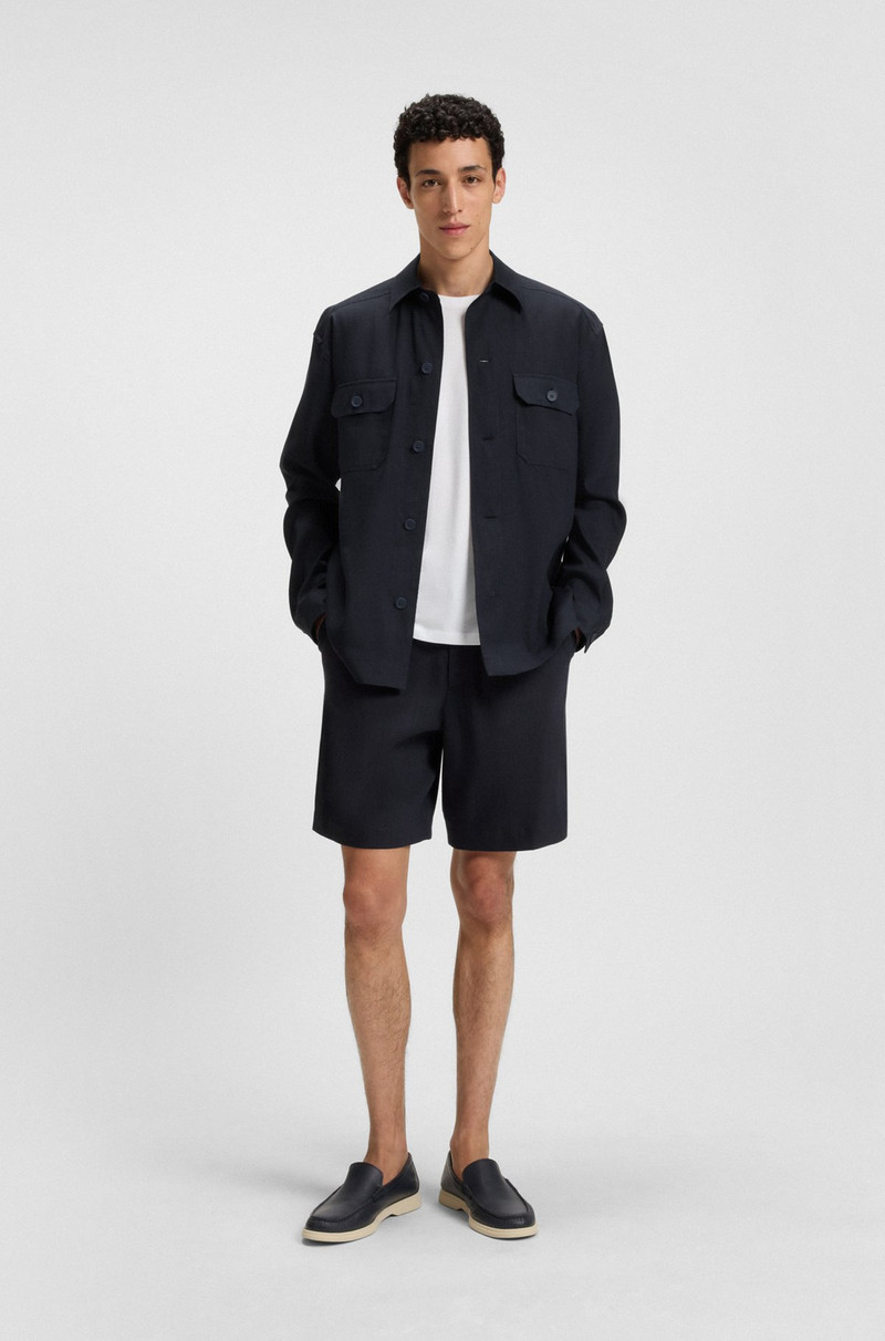 BOSS RELAXED-FIT SHIRT IN AN ITALIAN-MADE LINEN BLEND outlook