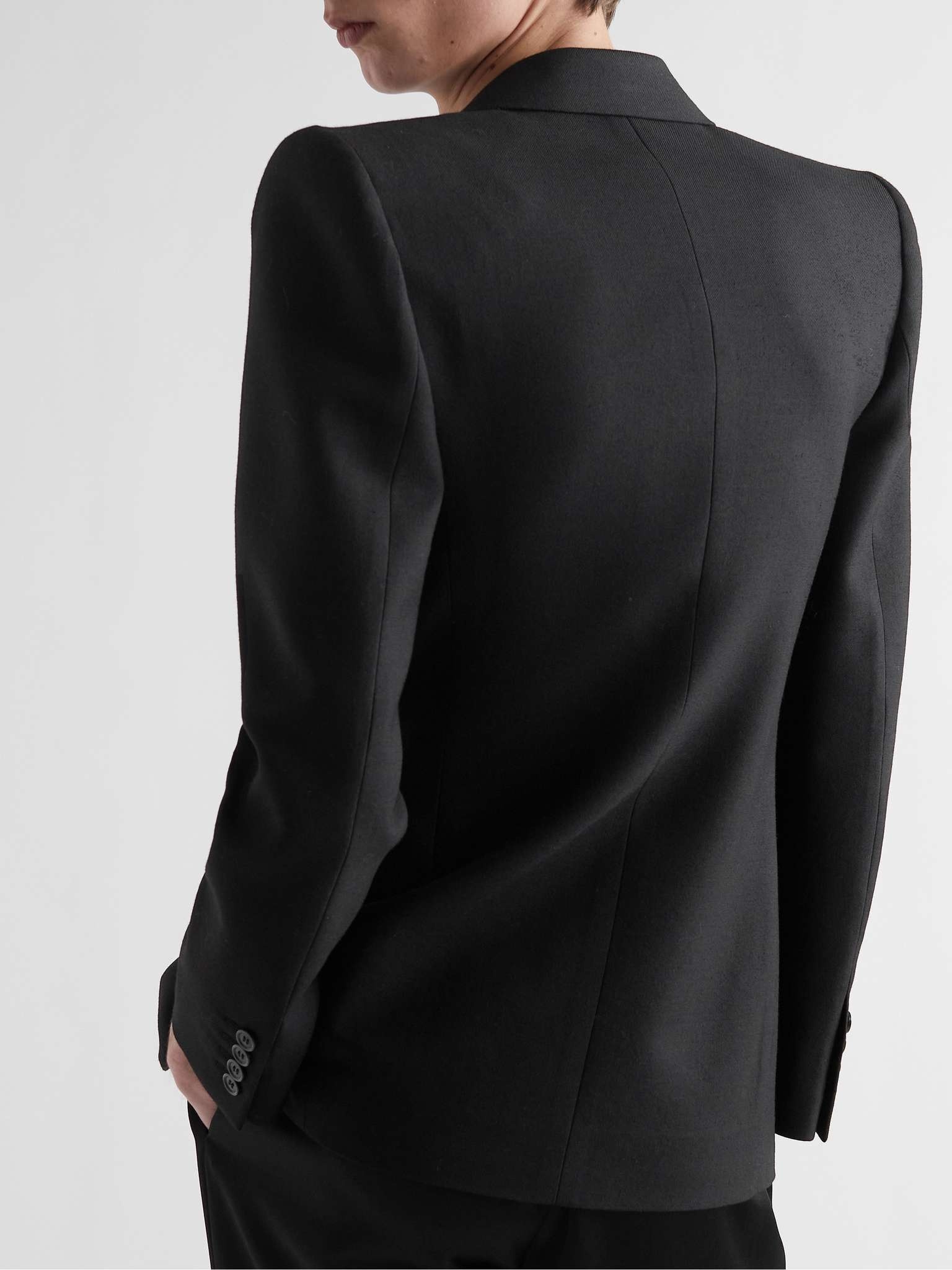 Slim-Fit Satin-Trimmed Grain de Poudre Wool Tuxedo Jacket - 4