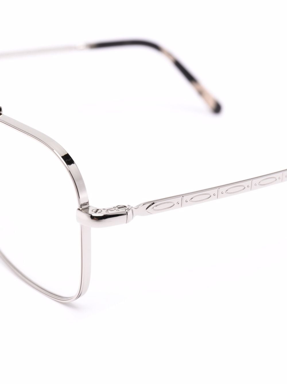 tortoiseshell effect tip glasses - 3