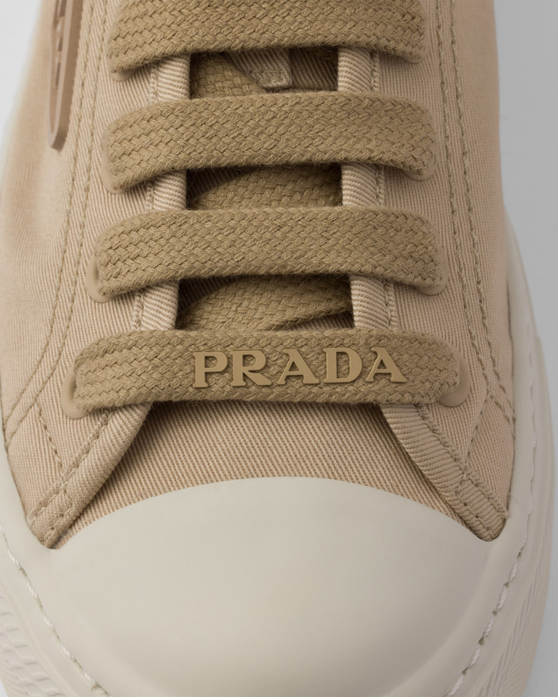 Laced fabric sneakers 7