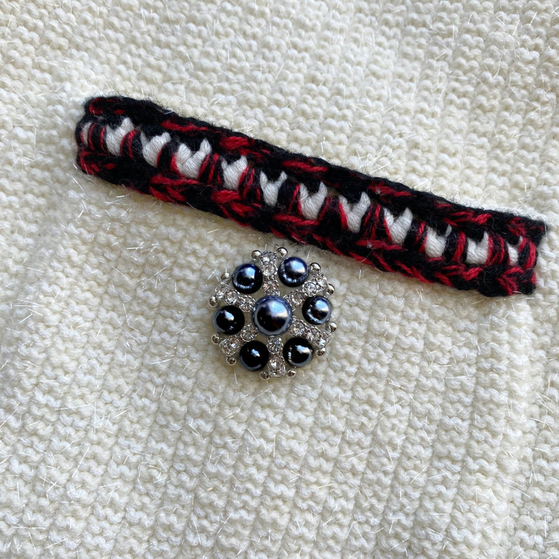 Ivory Metallic Knit Cardigan 5