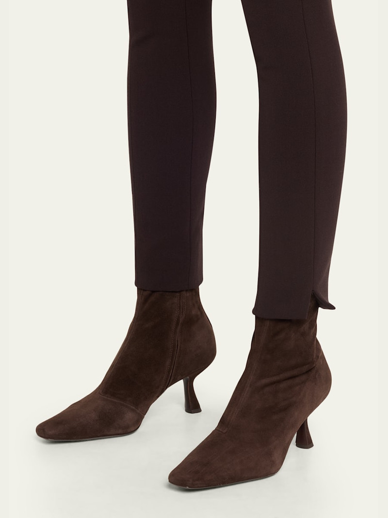 LOEFFLER RANDALL 70mm Thandy Suede Curved-Heel Booties outlook