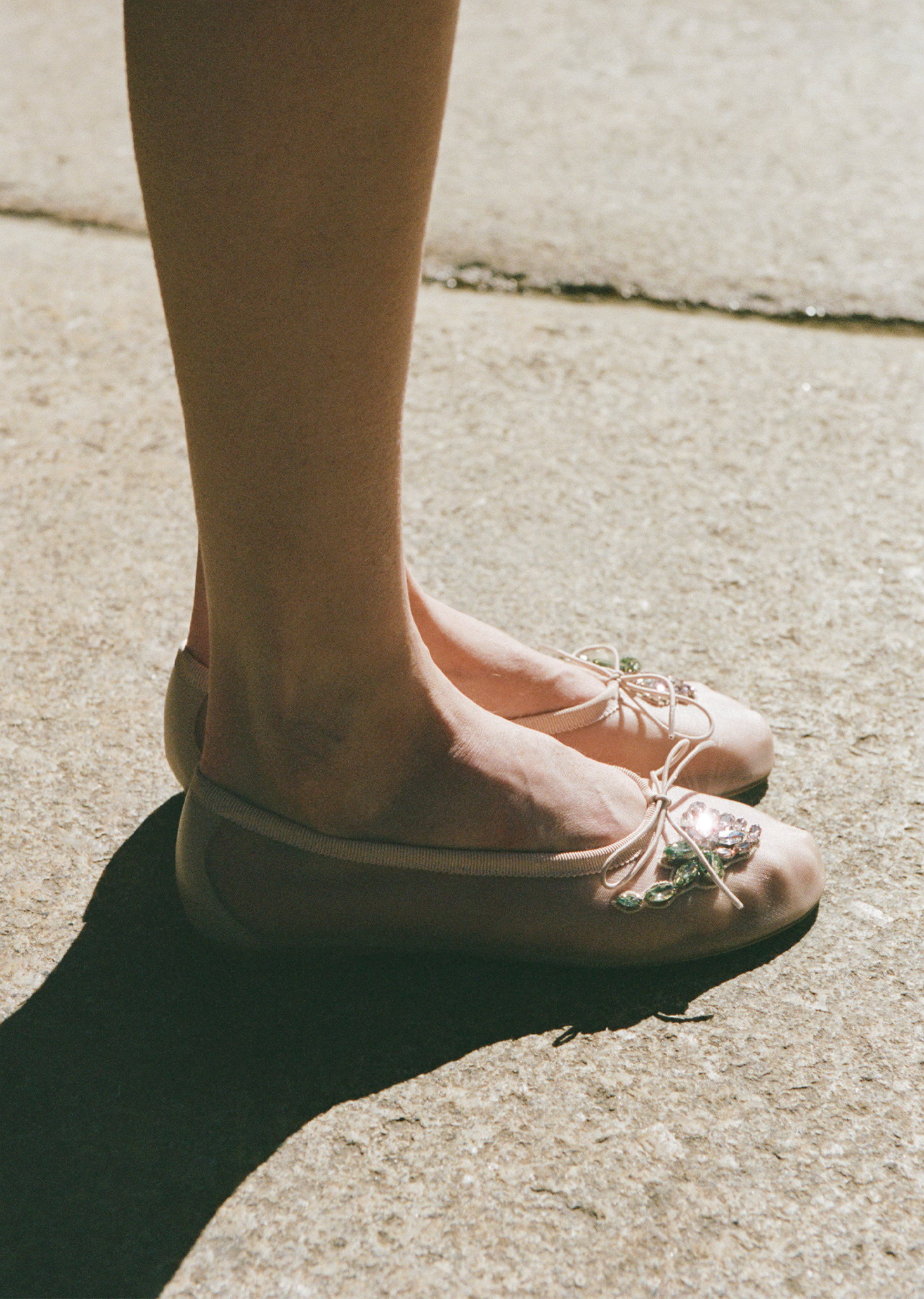 Embellished Mesh Ballerina - 5