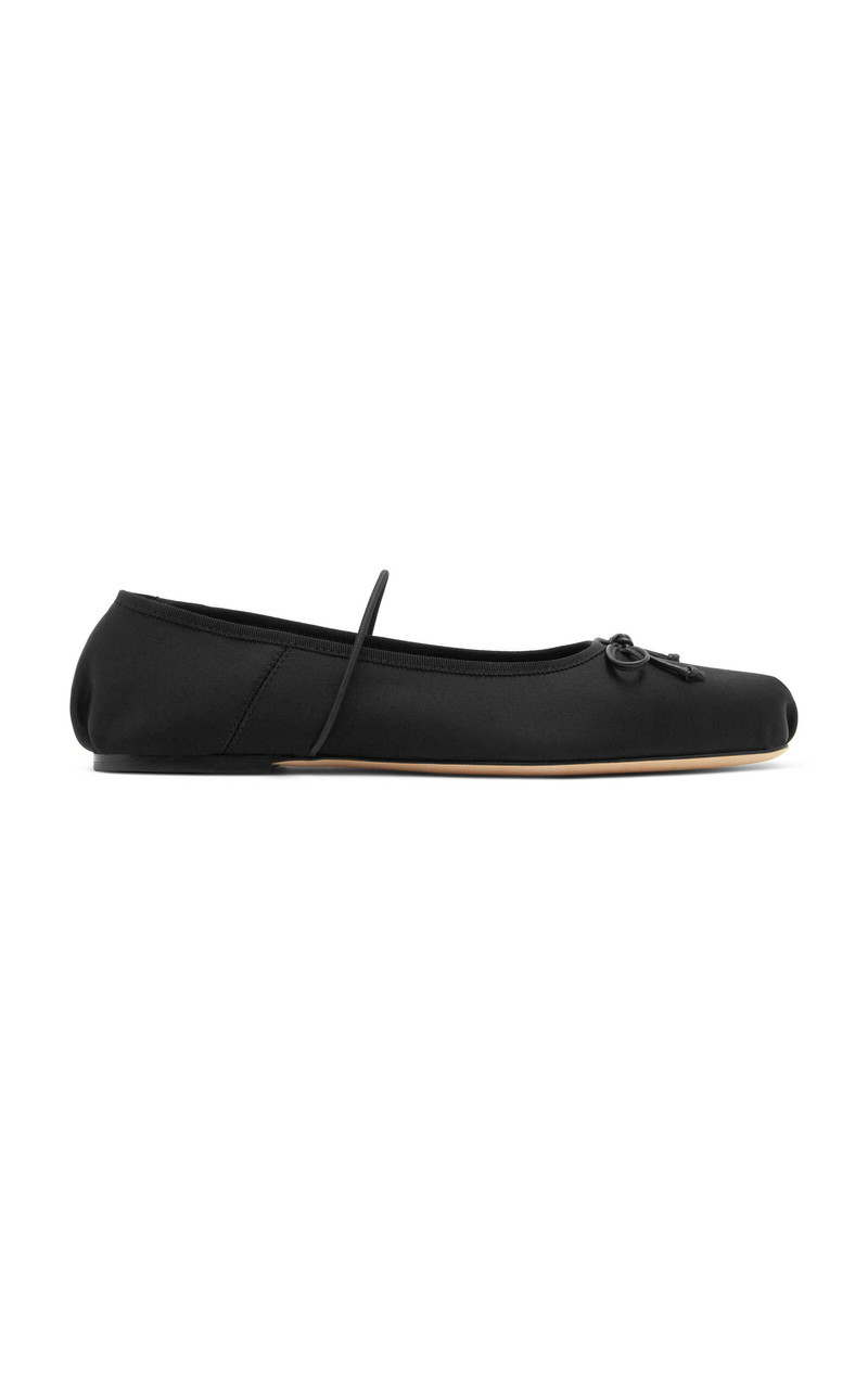 Mignon Satin Ballet Flats black 1