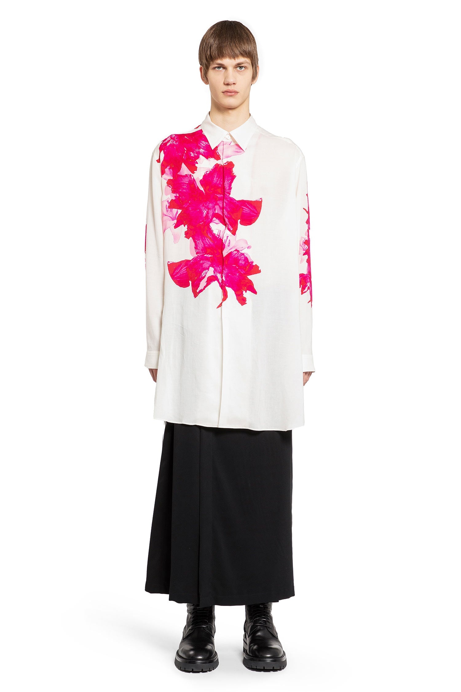 M-Pink-Flower-Design-Big-Shirt - 1