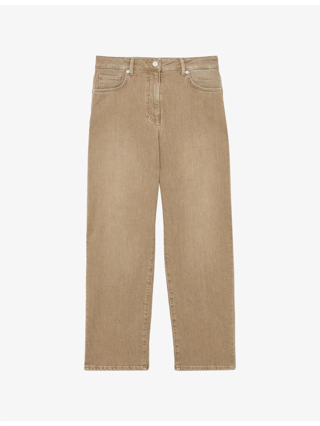 Selin Straight-Leg Mid-Rise Denim Jeans - 1
